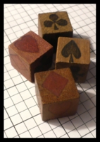 Dice : Dice - Game Dice - Card Suit Dice Wooden - Ebay Mar 2012